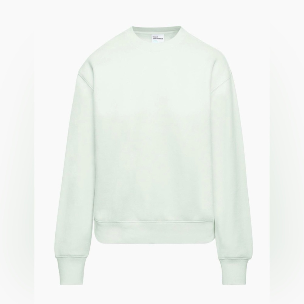 Aritzia Tna Cozy Fleece Perfect Crew Sweatshirt
